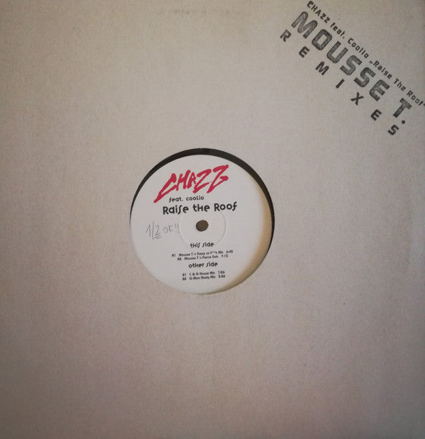 Chazz (7) feat. Coolio : Raise The Roof (12")