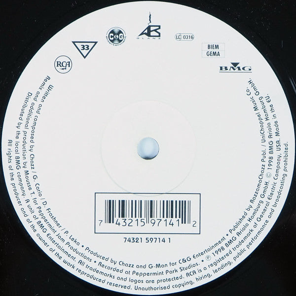 Chazz (7) feat. Coolio : Raise The Roof (12")