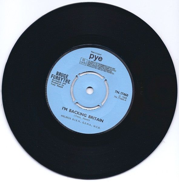 Bruce Forsyth : I'm Backing Britain  (7", Single)