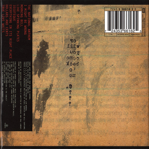 Radiohead : I Might Be Wrong - Live Recordings (CD, EP)
