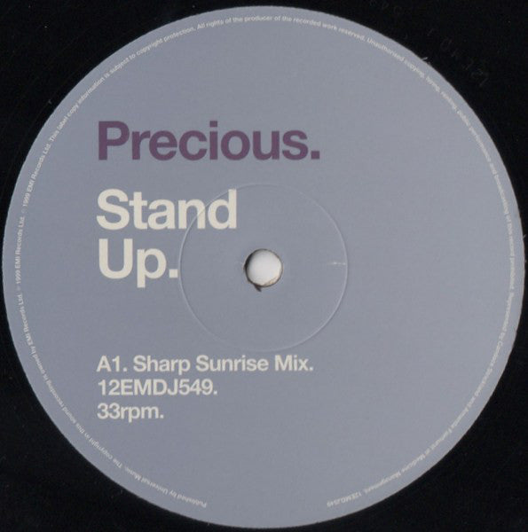 Precious (2) : Stand Up (The Sharp Remixes) (12", Promo)