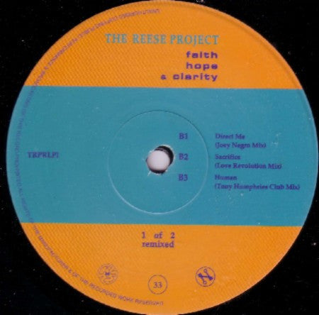 The Reese Project : Faith Hope & Clarity Remixed (2xLP, Album)