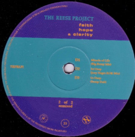 The Reese Project : Faith Hope & Clarity Remixed (2xLP, Album)