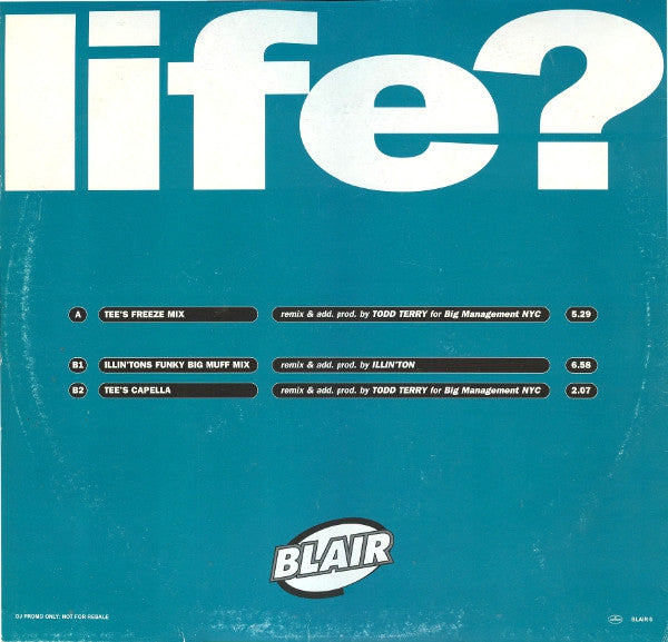 Blair : Life? (Funk Mixes) (12", Promo)