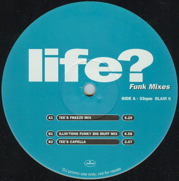 Blair : Life? (Funk Mixes) (12", Promo)