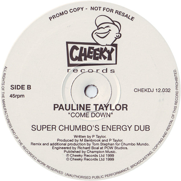 Pauline Taylor : Come Down (2x12", Promo)