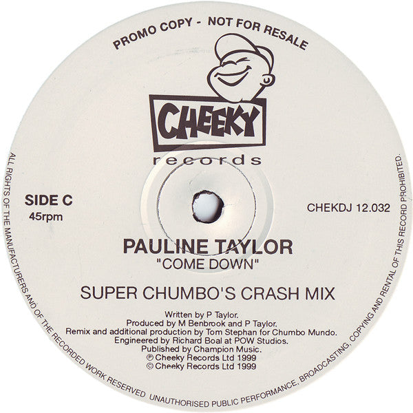 Pauline Taylor : Come Down (2x12", Promo)