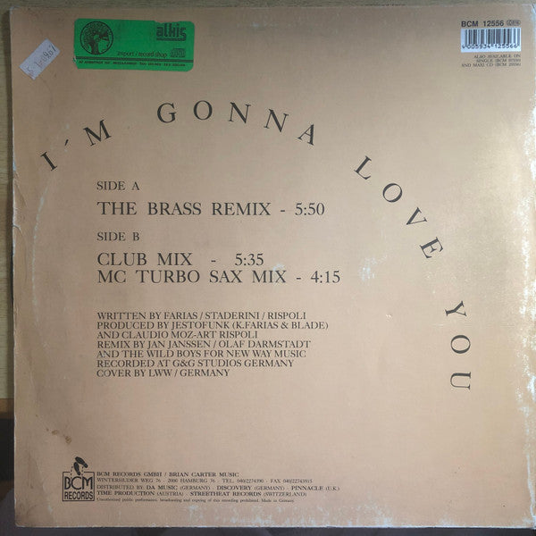 Jestofunk : I'm Gonna Love You (12")
