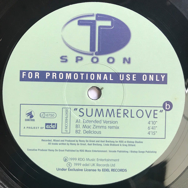 T-Spoon : Summer Love (12", Promo)
