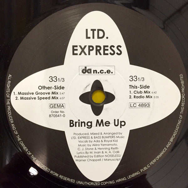 Ltd. Express : Bring Me Up (12")