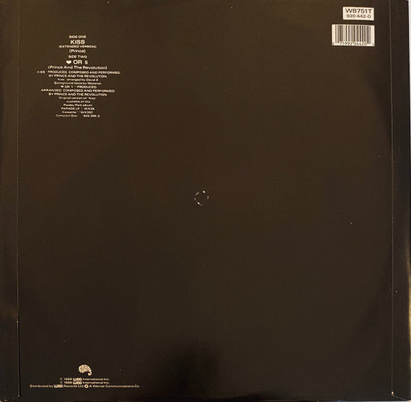Prince And The Revolution : Kiss (Extended Version) (12", Single, RE)