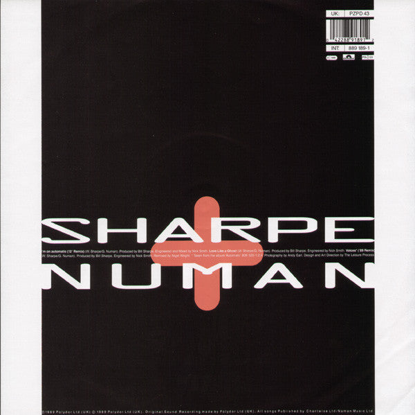 Sharpe & Numan : I'm On Automatic (12", Pic)