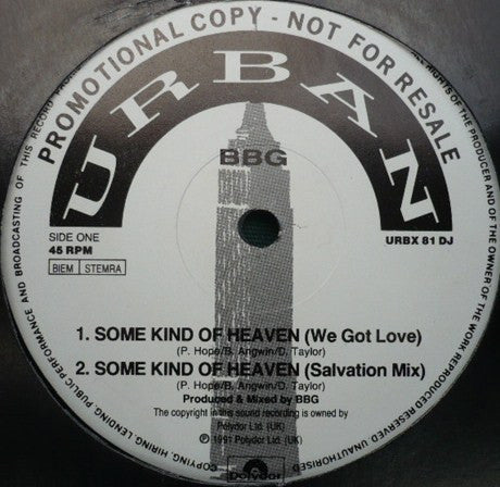BBG : Some Kind Of Heaven (12", Promo)