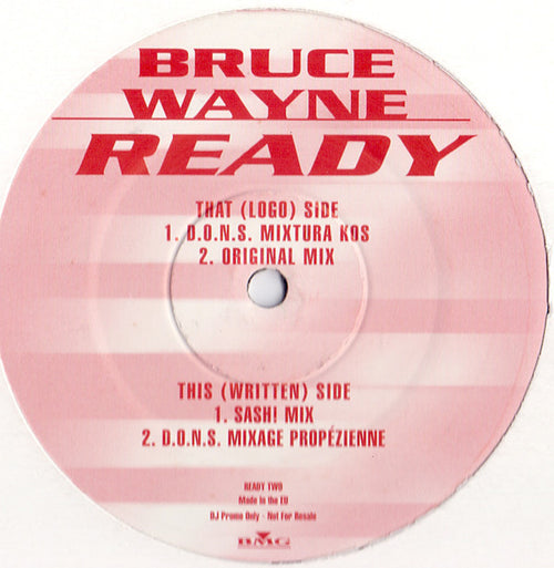 Bruce Wayne : Ready (12", Single, Promo)