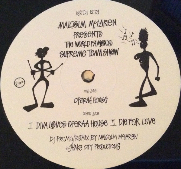 Malcolm McLaren Presents World's Famous Supreme Team : Operaa House (12", Promo)