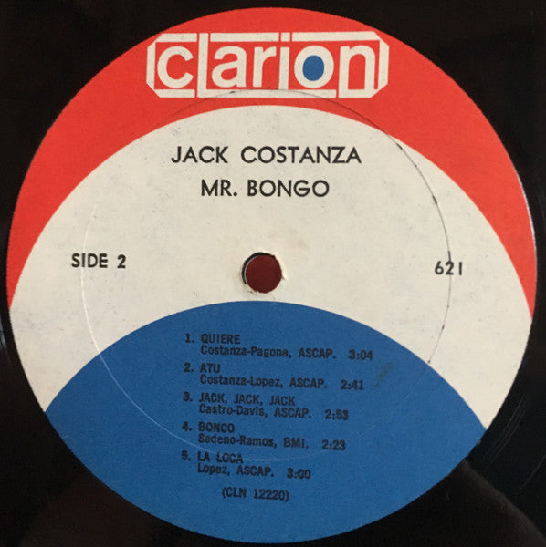 Jack Costanzo : Mr. Bongo (LP, Album, Mono)