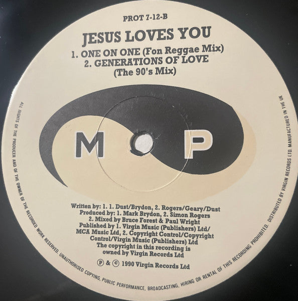 Jesus Loves You : One On One (12", Single, Ltd)