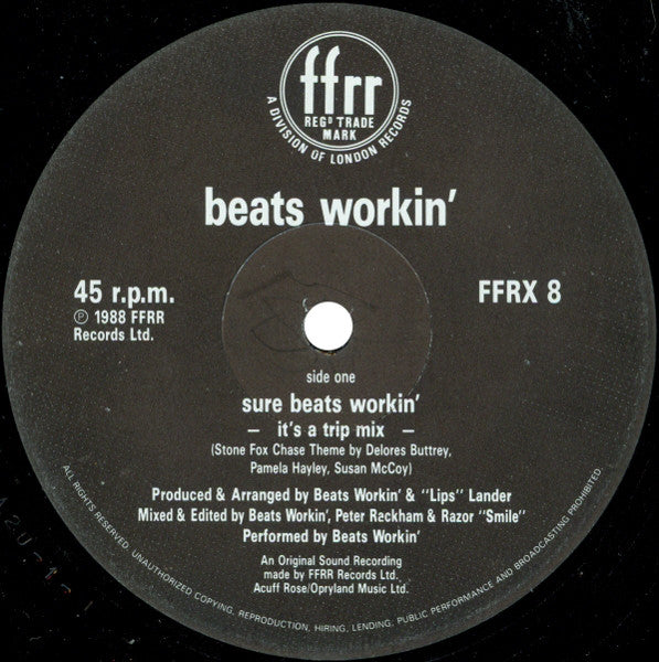 Beats Workin' : Sure Beats Workin' (12")