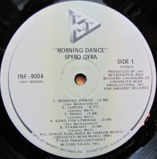 Spyro Gyra : Morning Dance (LP, Album, Glo)