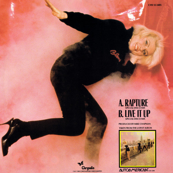 Blondie : Rapture (12", Single)