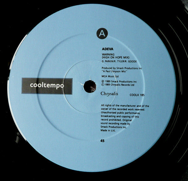Adeva : Warning! (12")