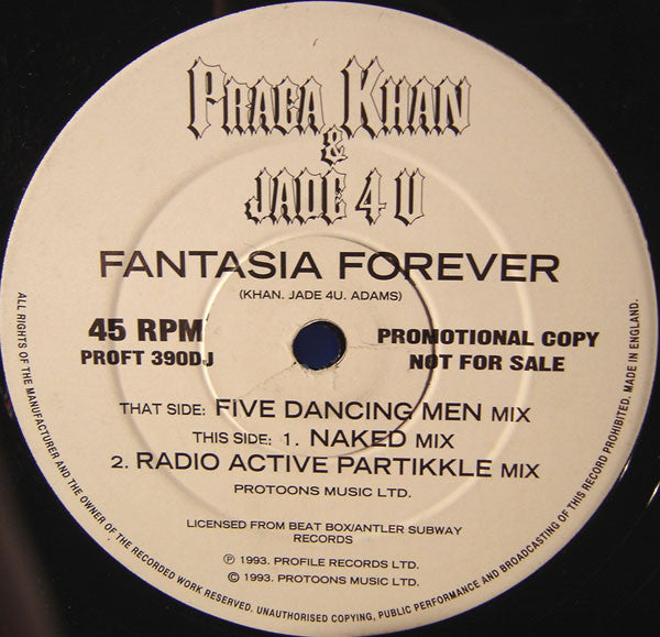 Praga Khan & Jade 4U : Fantasia Forever (12", Promo)