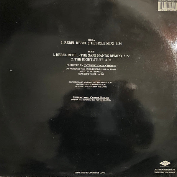 International Chrysis : Rebel Rebel (12", Single)