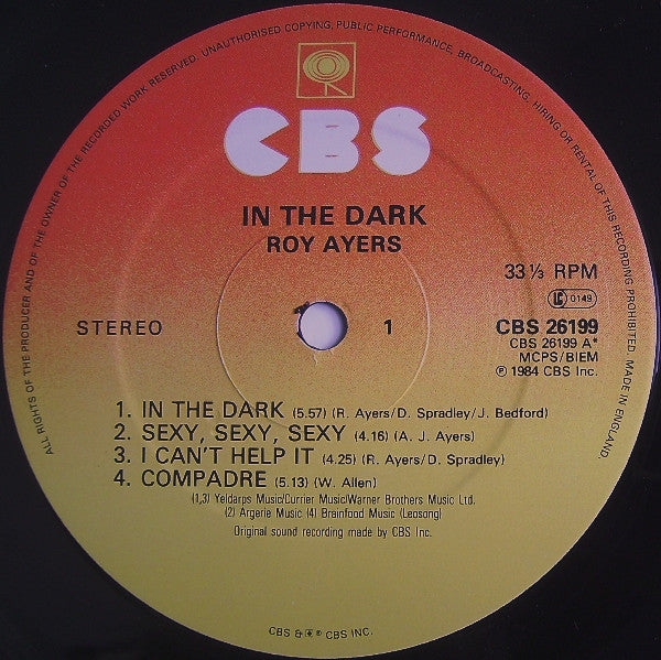 Roy Ayers : In The Dark (LP, Album)