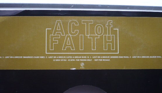 Act Of Faith : Lost On A Breeze (12", Promo)