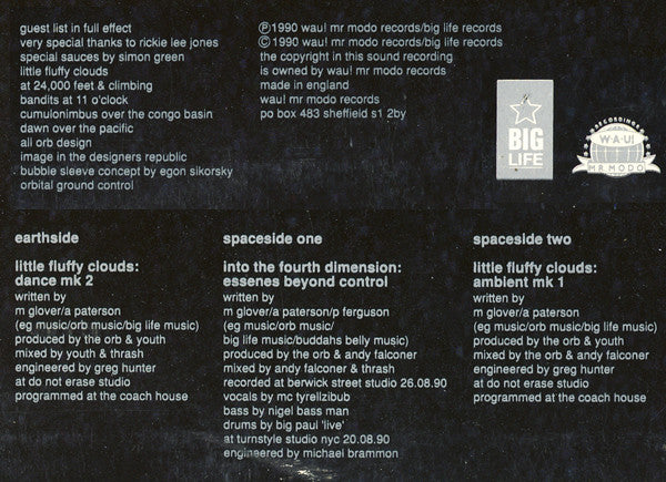 The Orb : Little Fluffy Clouds (12", Single)