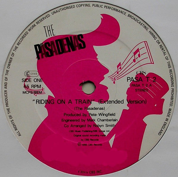 The Pasadenas : Riding On A Train (12", Single)