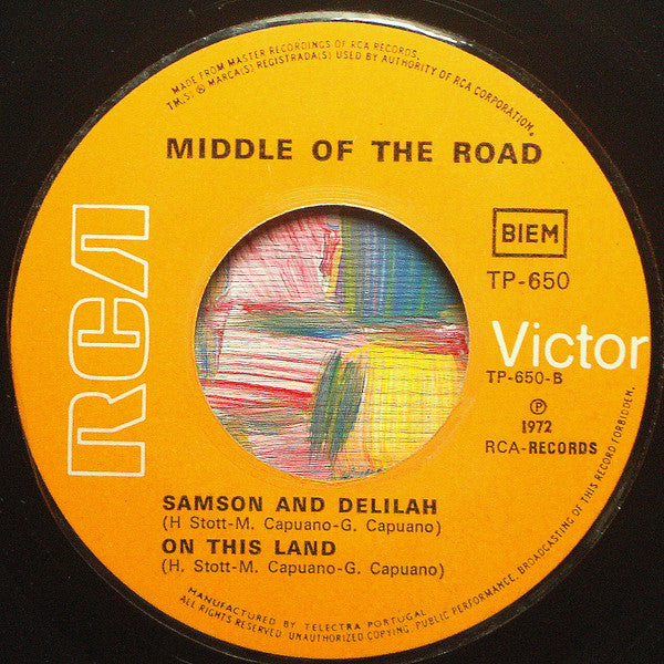 Middle Of The Road : The Talk Of All The U.S.A. (7", EP, Mono)