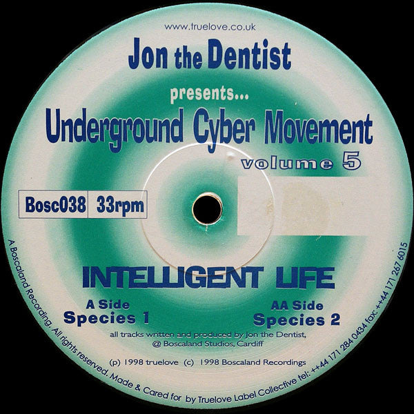 Jon The Dentist Presents Underground Cyber Movement : Volume 5 (12")