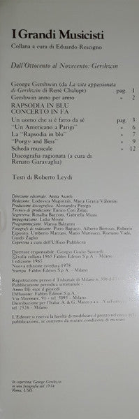 Gershwin*, Jeffrey Siegel, Orchestra Sinfonica Di Saint Louis*, Leonard Slatkin : Rapsodia in Blu / Concerto In Fa (LP, RE)