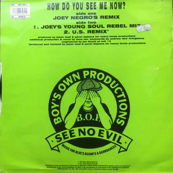 Extortion Featuring Dihan Brooks : How Do You See Me Now? (Joey Negro's Remix) (12")