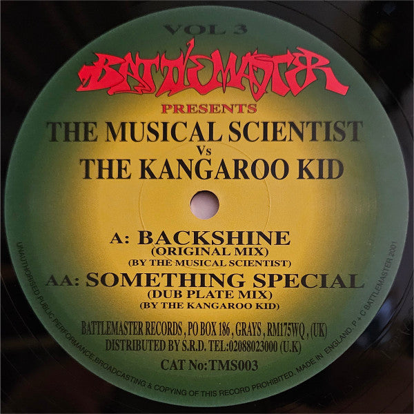 The Musical Scientist / Kangaroo Kid : Backshine / Something Special (12")