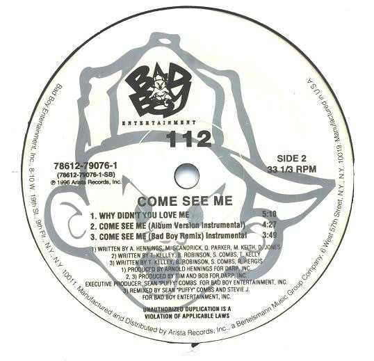 112 : Come See Me (Remix) (12")