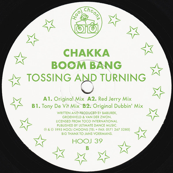 Chaka Boom Bang : Tossing And Turning (12")