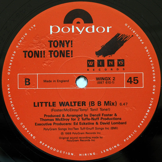 Tony! Toni! Toné! : Little Walter (12")
