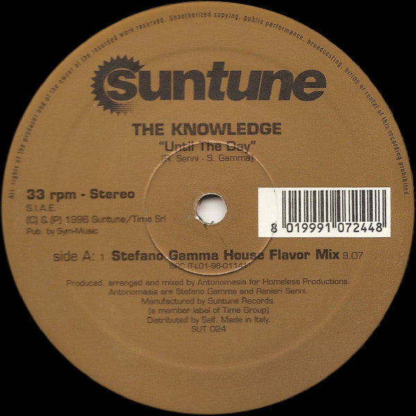 The Knowledge : Until The Day (12")