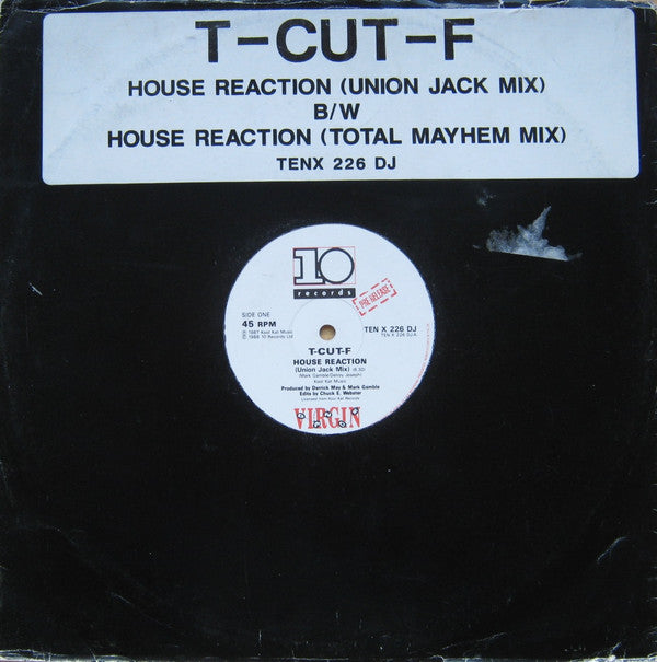 T-CUT-F : House Reaction (Union Jack Mix) (12", Promo)