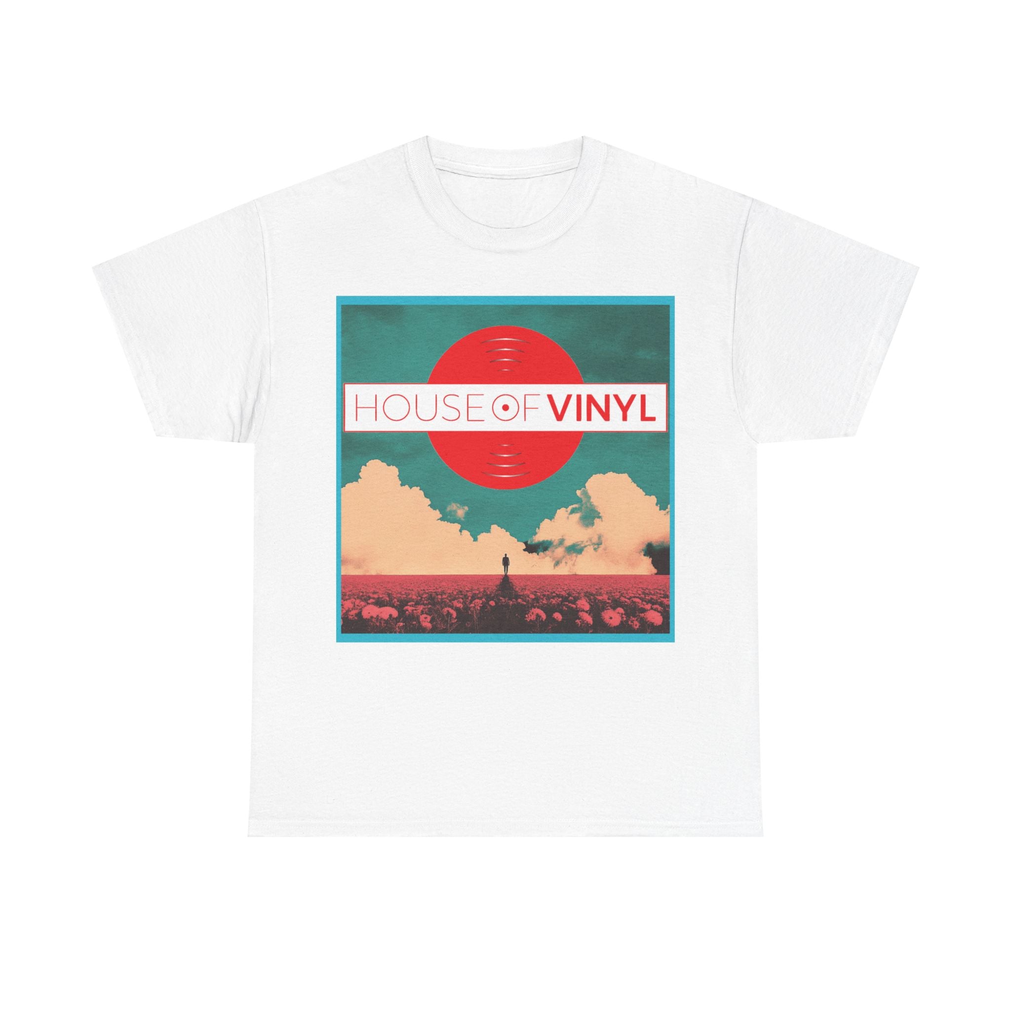 New WORLD House of Vinyl London - Classic Unisex Heavy Cotton Tee - in PINK