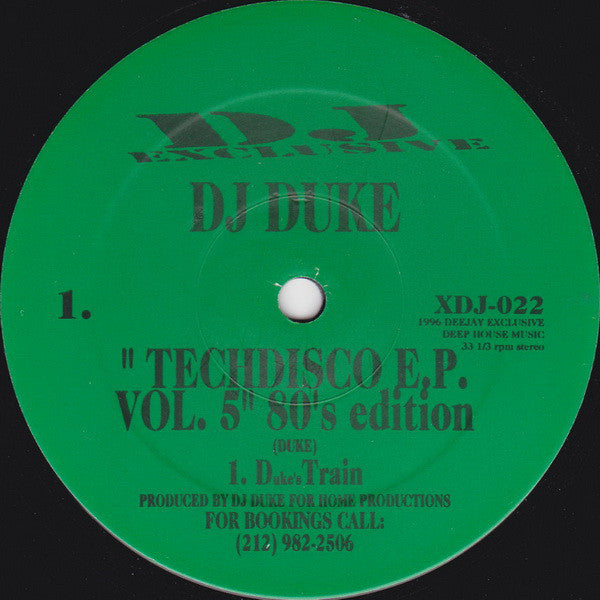 DJ Duke : Techdisco E.P. Vol. 5 (80's Edition) (12", EP)