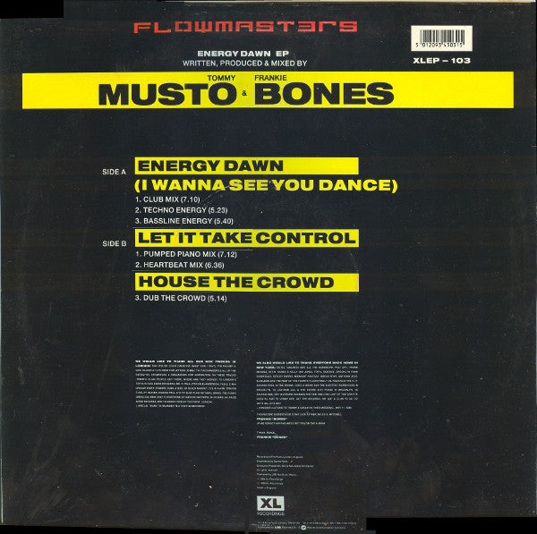 Flowmasters : Energy Dawn EP (12", EP)