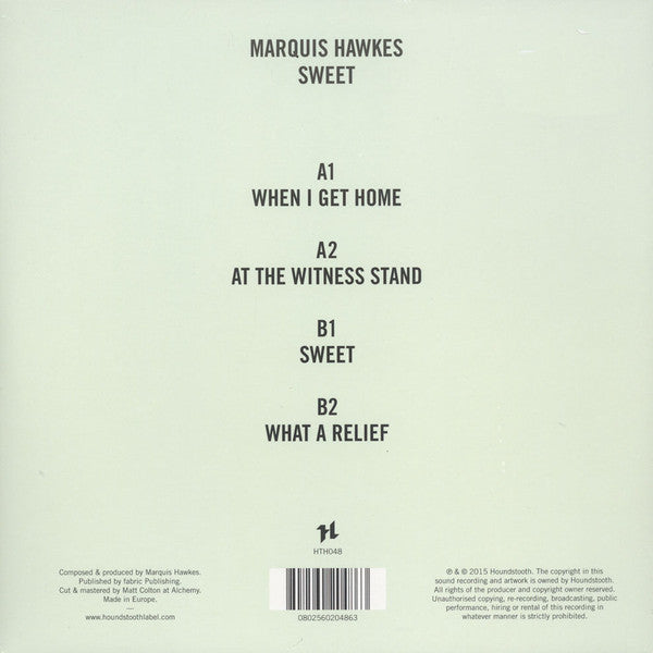 Marquis Hawkes : Sweet (12", EP)