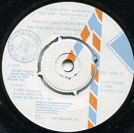 Kate Bush : Babooshka (7", Single, Pla)