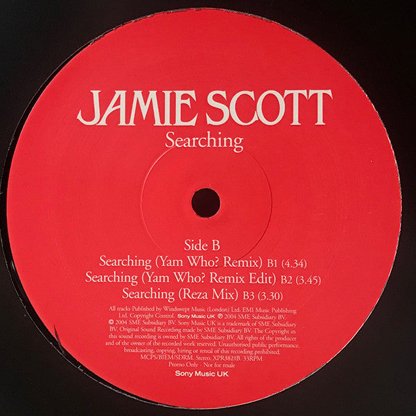 Jamie Scott : Searching (12", Promo)