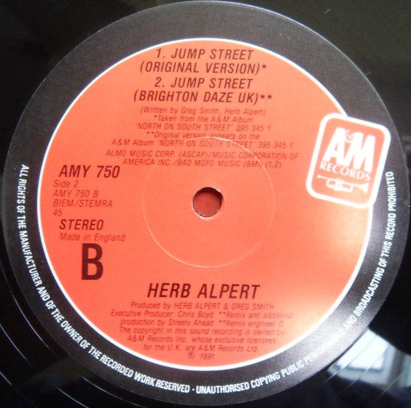 Herb Alpert : Jump Street (12")