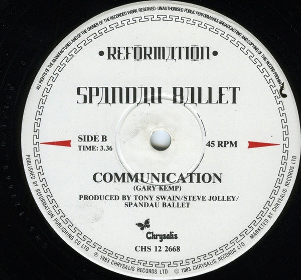Spandau Ballet : Communication (Club Mix) (12", Single)