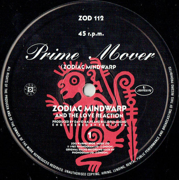 Zodiac Mindwarp And The Love Reaction : Prime Mover (12", Single)
